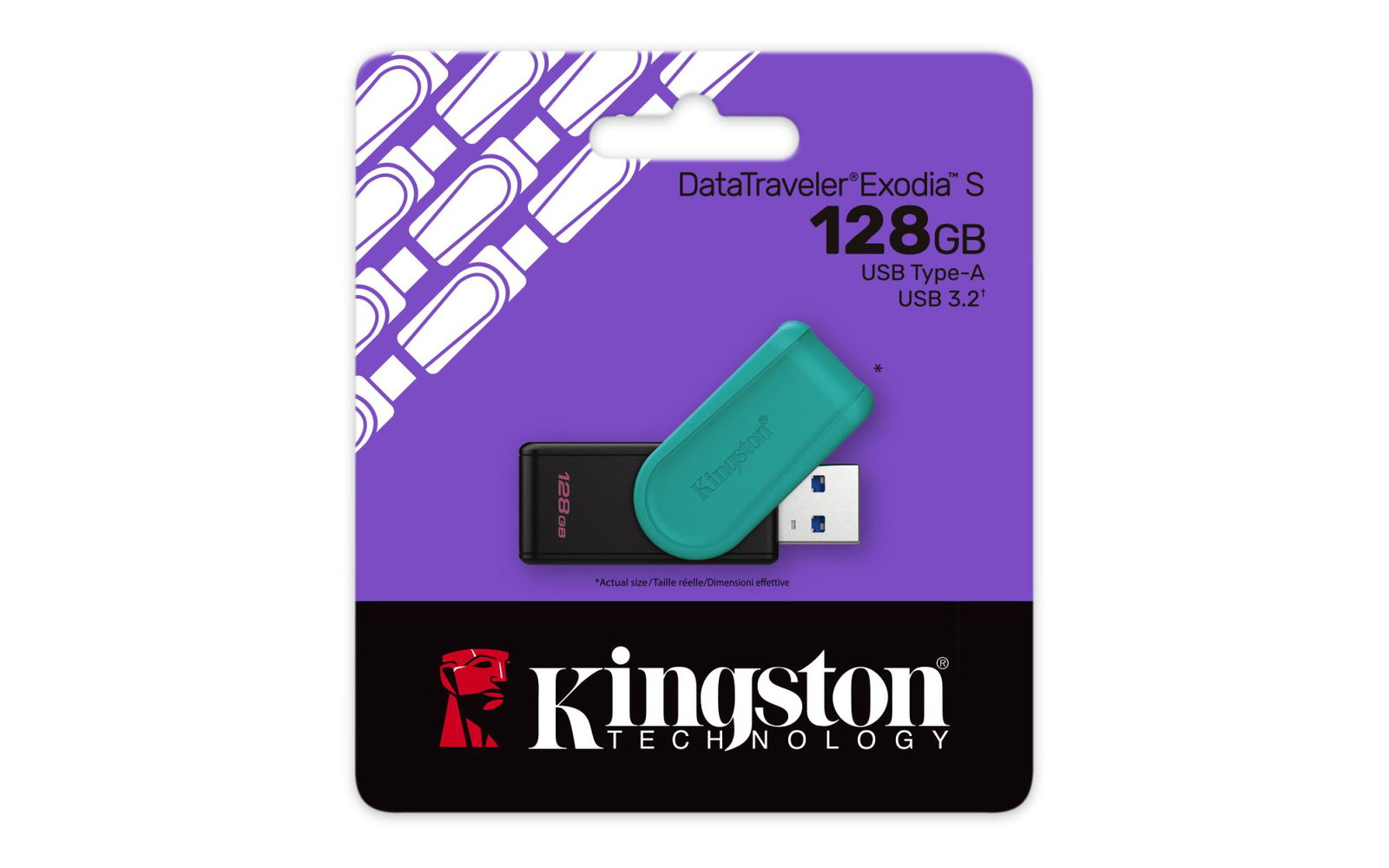 MEMORY DRIVE FLASH USB3.2/128GB DTXS/128GB KINGSTON