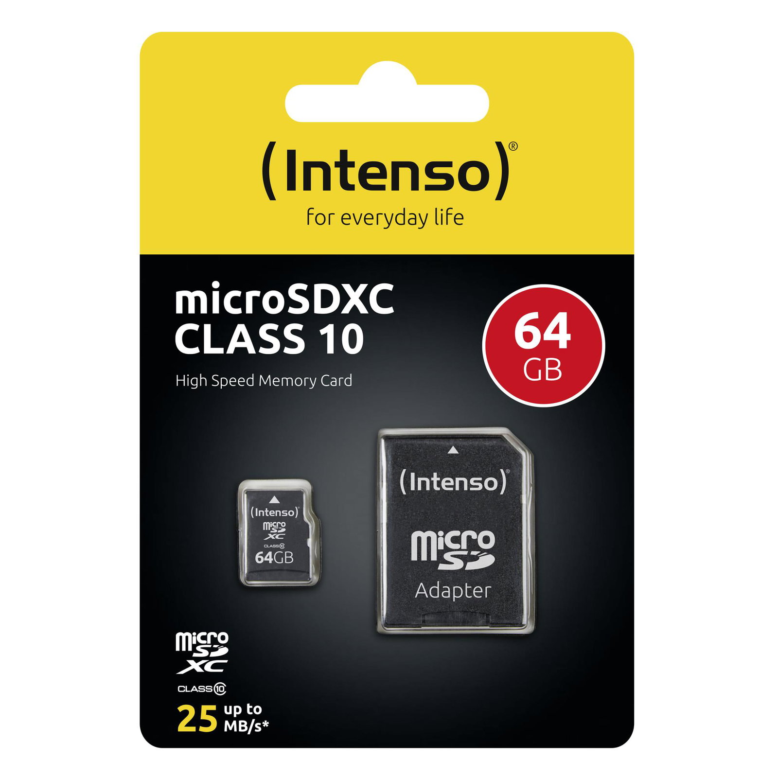 MEMORY MICRO SDXC 64GB C10/W/ADAPTER 3413490 INTENSO