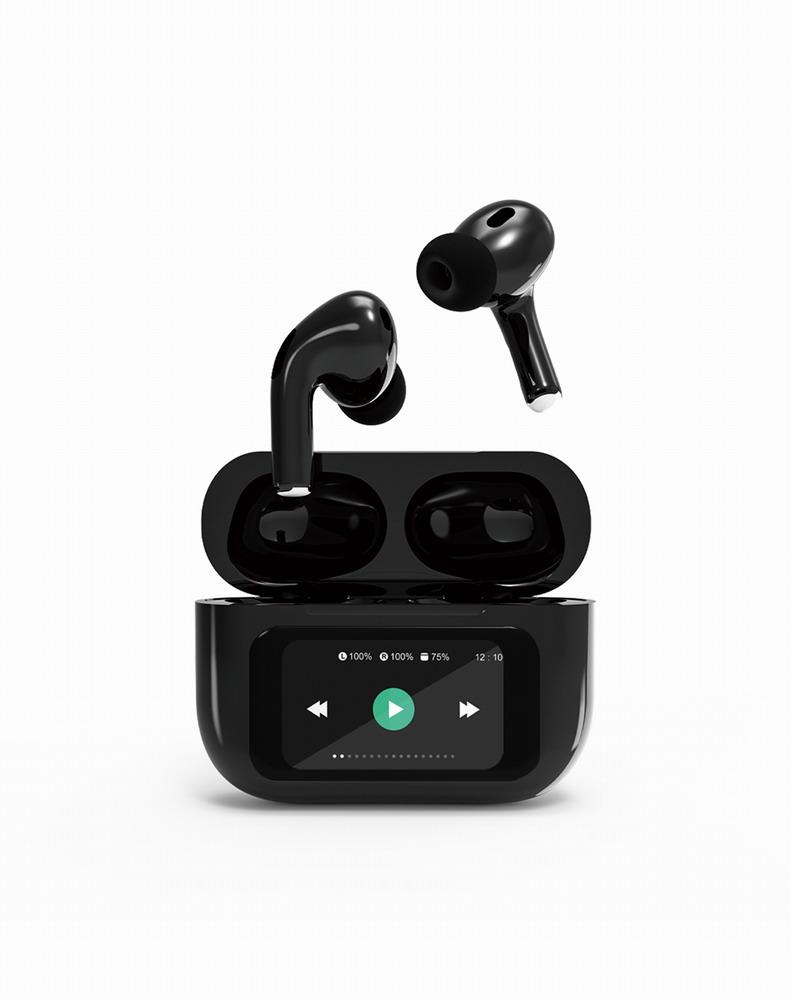 HEADSET BLUETOOTH/TWS-LCD-ANC-01-BK GEMBIRD