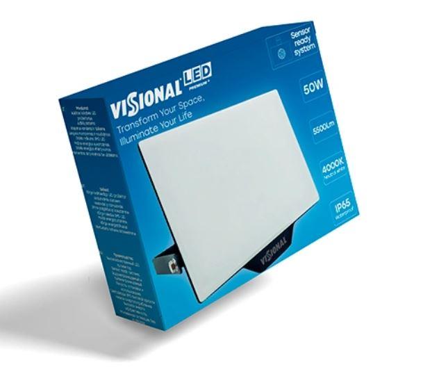 Lamp VISIONAL Power consumption 50 Watts Luminous flux 5500 Lumen 4000 K AC220-240V Beam angle 120 degrees VS122-50W-40K