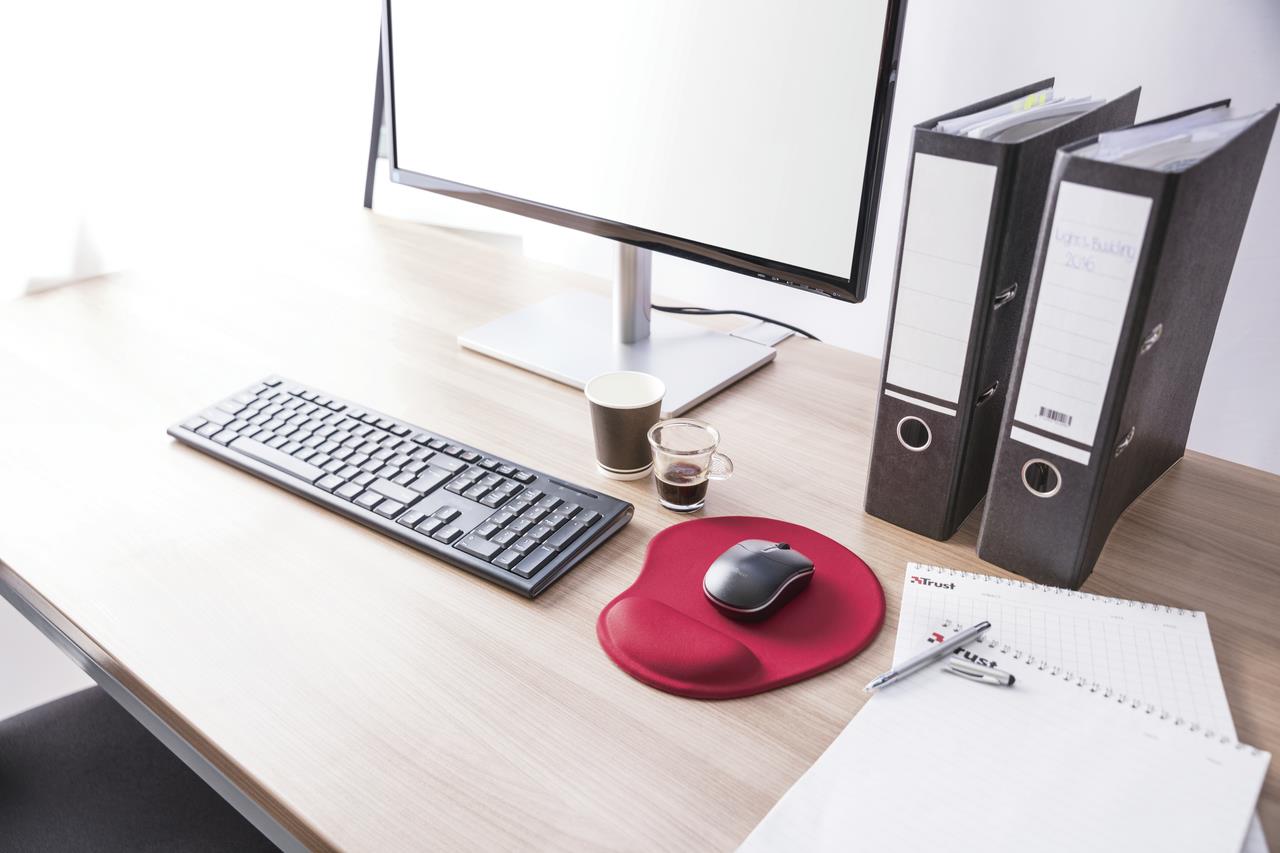 MOUSE PAD BIGFOOT GEL/RED 20429 TRUST