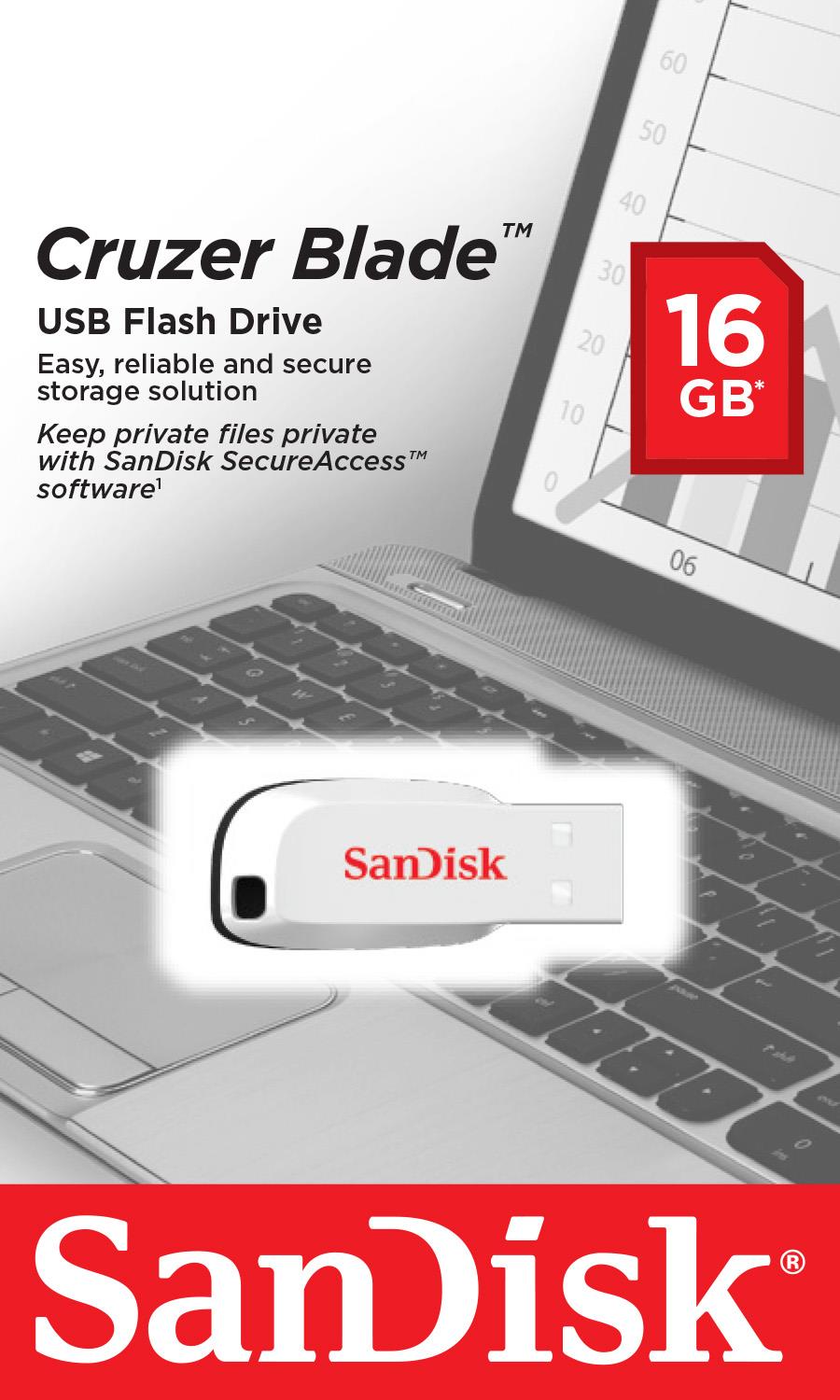 MEMORY DRIVE FLASH USB2 16GB/SDCZ50C-016G-B35W SANDISK