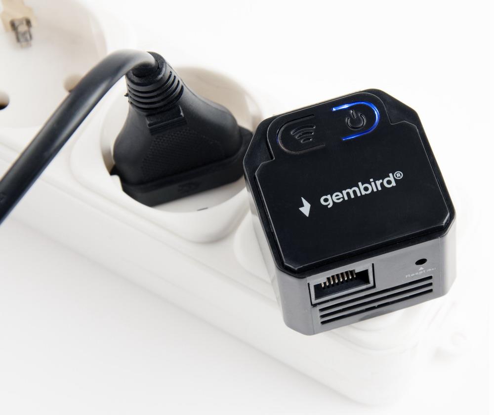 WRL REPEATER 300MBPS/BLACK WNP-RP300-03-BK GEMBIRD