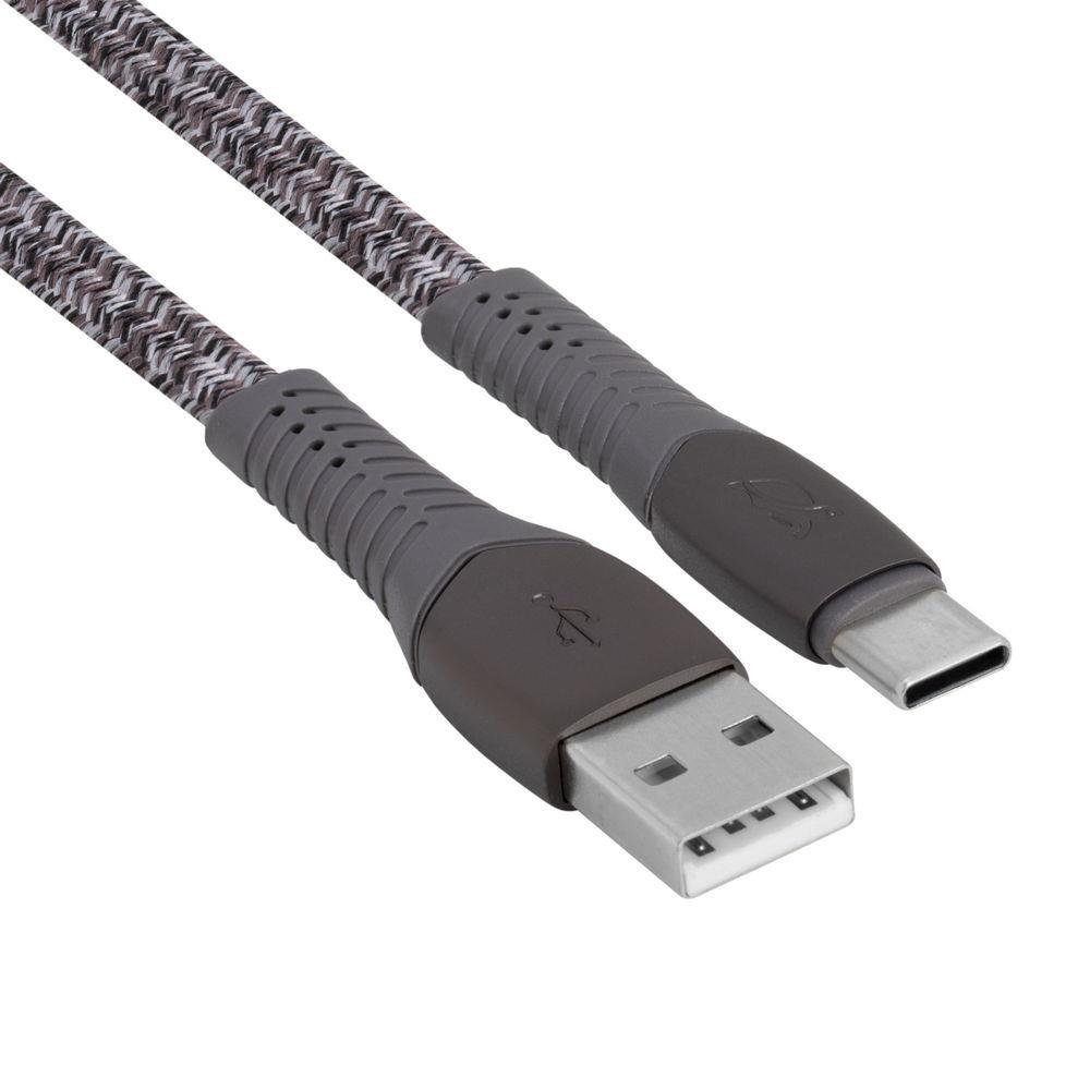 CABLE USB-C TO USB2.0 1.2M/GREY PS6102 GR12 RIVACASE