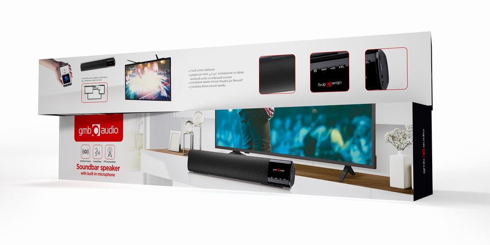 Portable Speaker GEMBIRD Portable Bluetooth Black SPK-BT-BAR400-01
