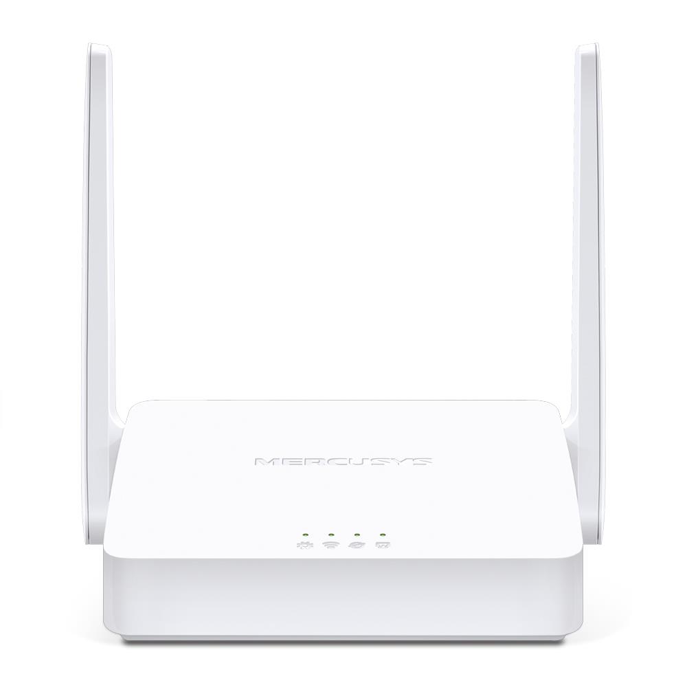 Wireless Router MERCUSYS Wi-Fi 4 (802.11n) Data speed 300 Mbit/s Ethernet WAN Yes WAN connection type RJ-45 Ethernet LAN Yes 3xLAN ports MW302R