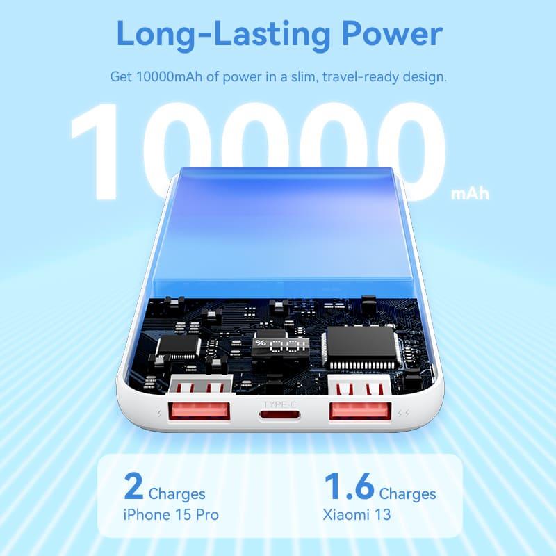 POWER BANK USB 10000MAH 22.5W/USB WHITE FHKW0 VENTION