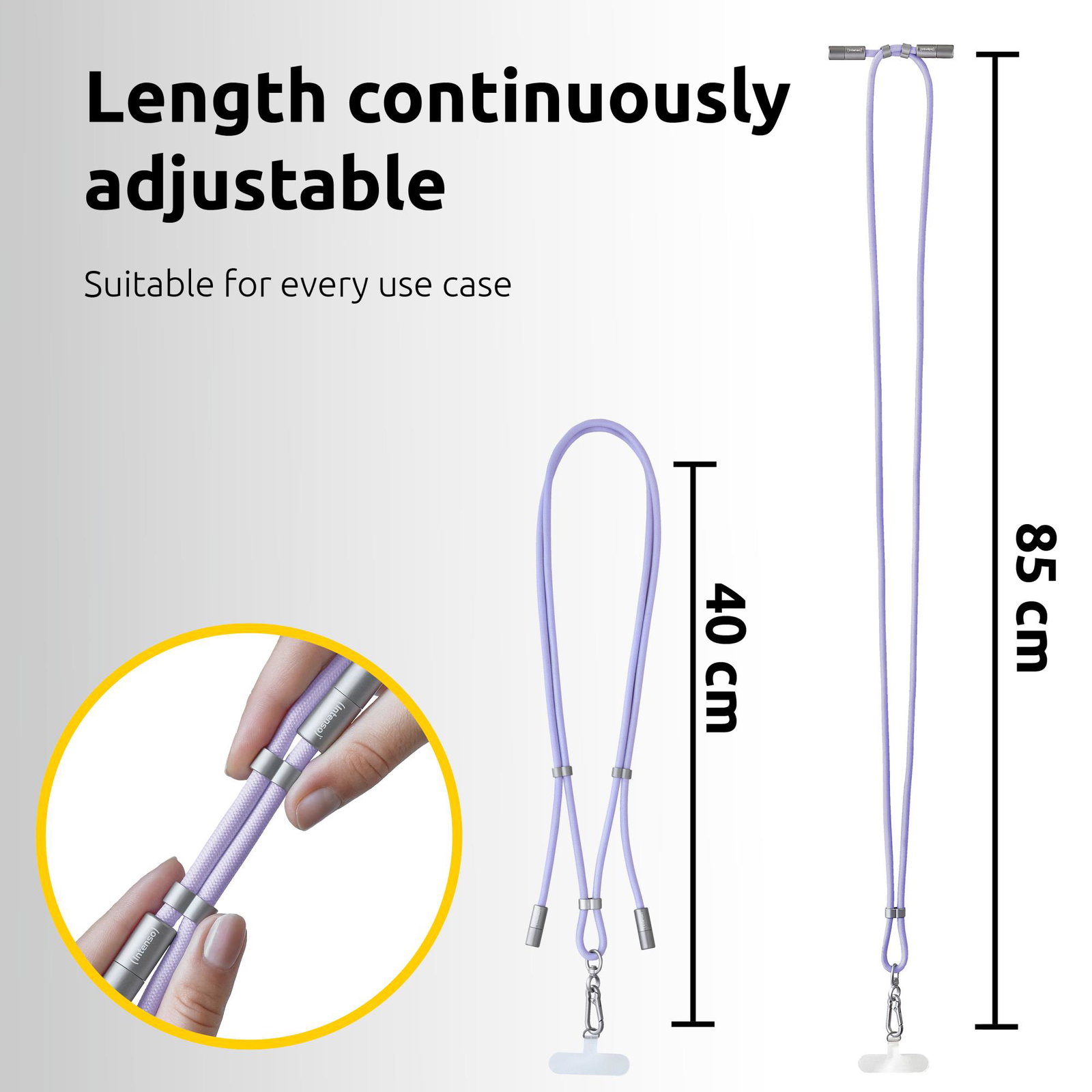 CABLE USB-C TO USB-C 1.65M/LANYARD PURPLE 7991003 INTENSO
