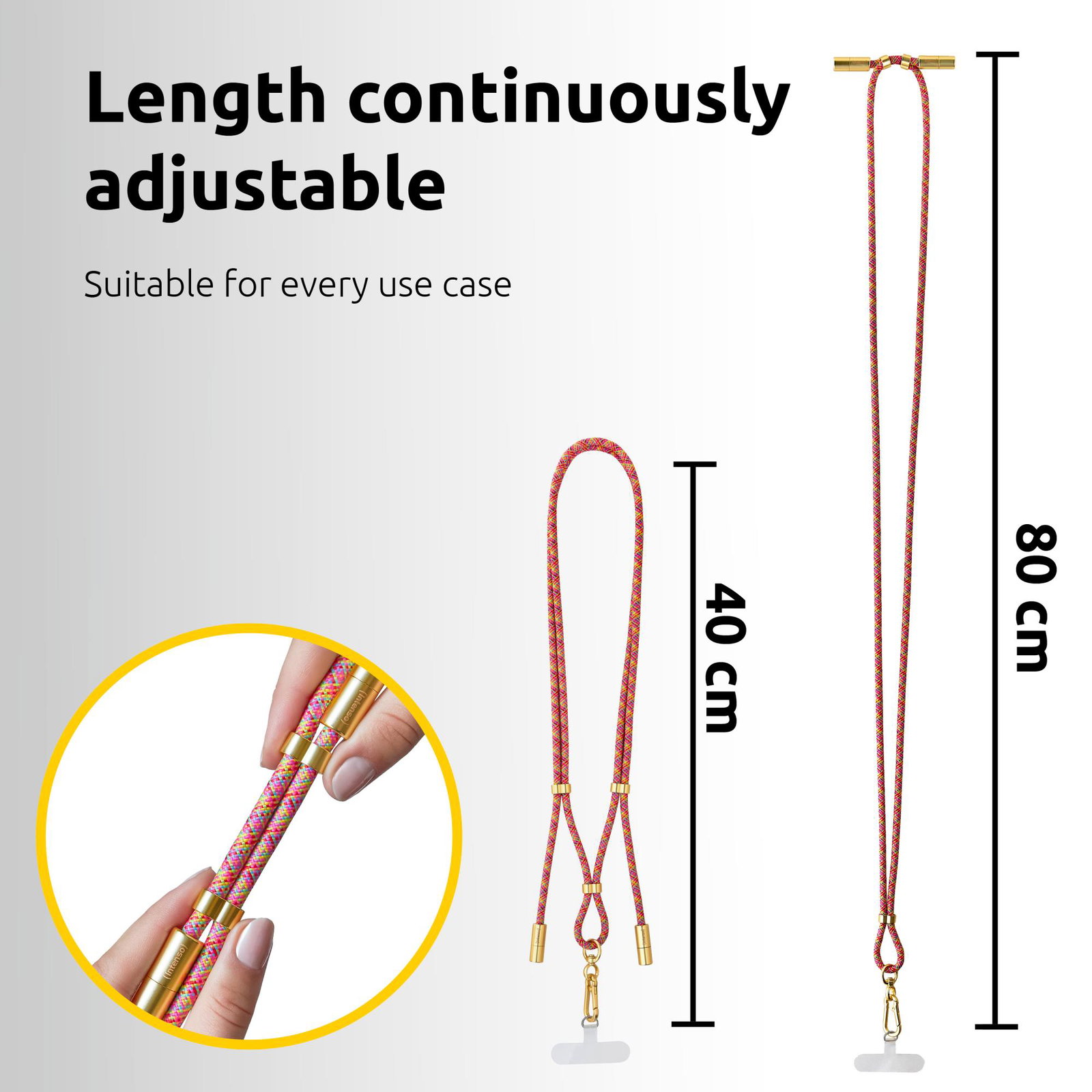 CABLE USB-C TO USB-C 1.65M/LANYARD N. MIX 7991005 INTENSO