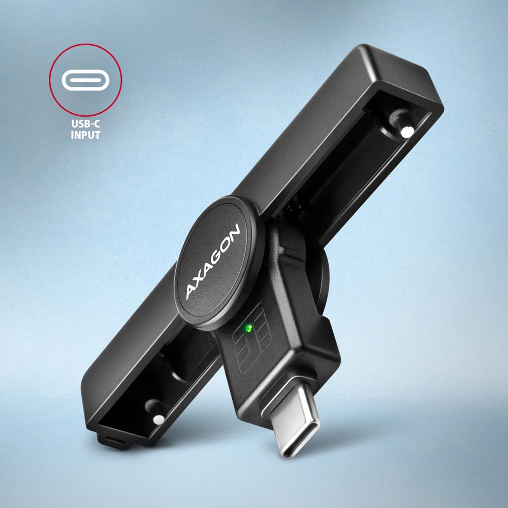 CARD READER POCKET SMARTCARD/USB-C CRE-SMPC AXAGON