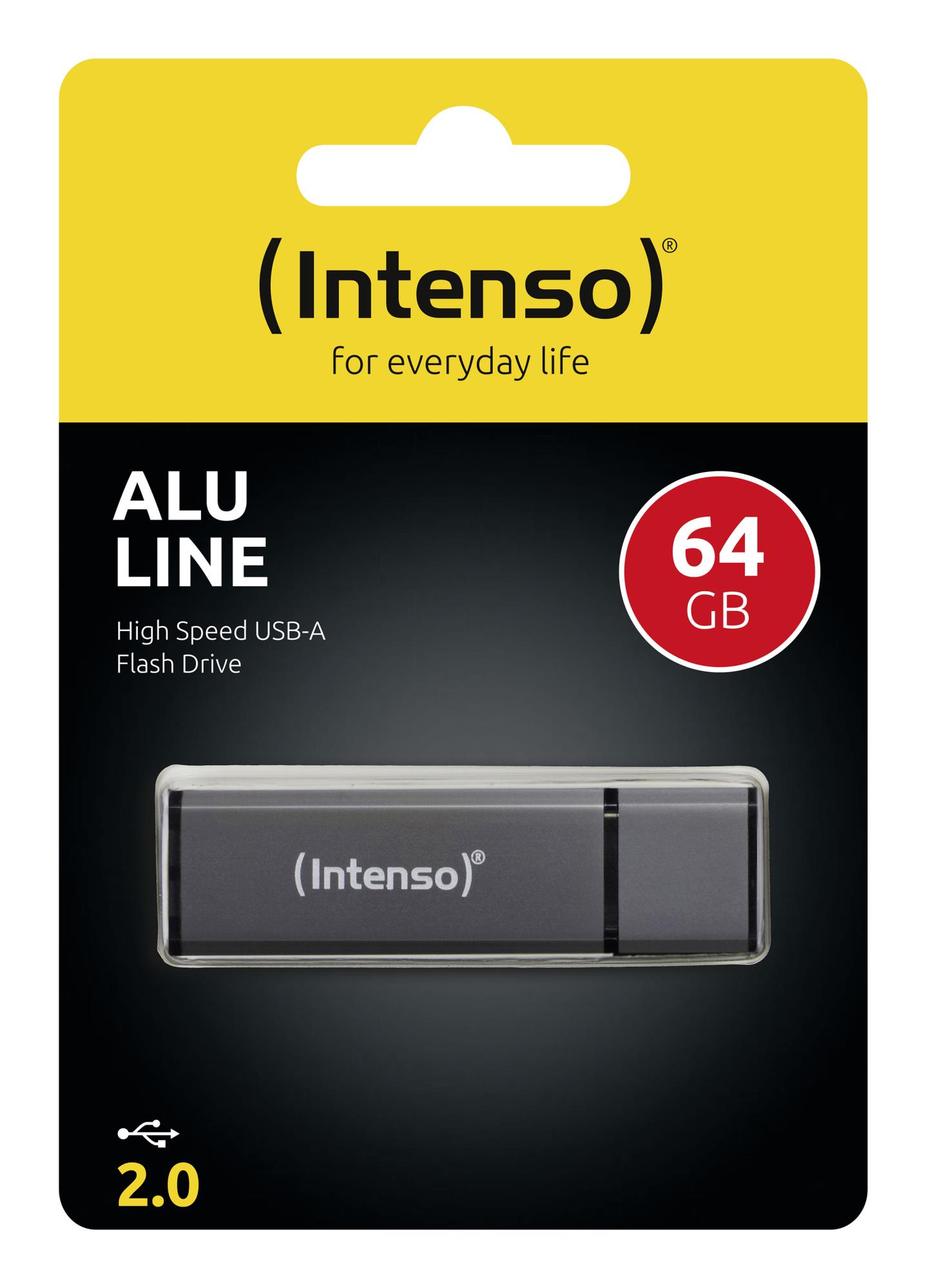 MEMORY DRIVE FLASH USB2 64GB/ANTHRACITE 3521491 INTENSO