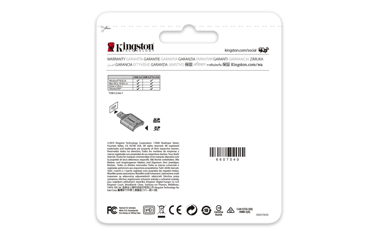 MEMORY READER FLASH USB3.2/MLP KINGSTON