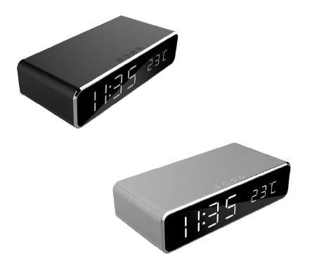 MOBILE CHARGER WRL W/DIG ALARM/CLOCK DAC-WPC-01 GEMBIRD