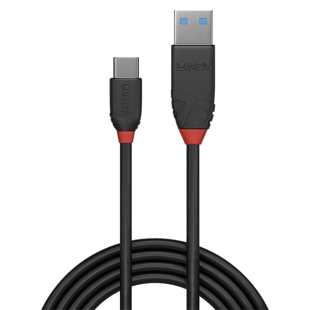 CABLE USB3.2 A-C 1M/BLACK 36916 LINDY