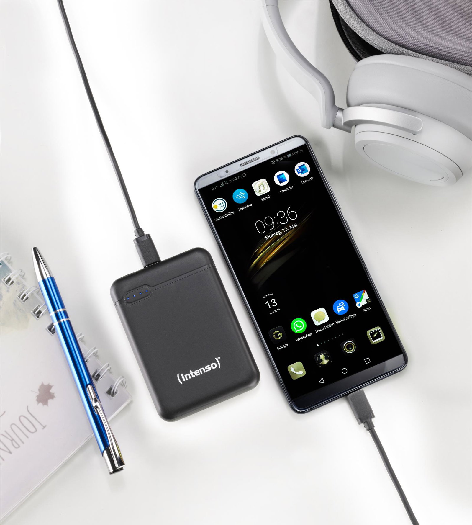 POWER BANK USB 5000MAH/BLACK 7313520 INTENSO
