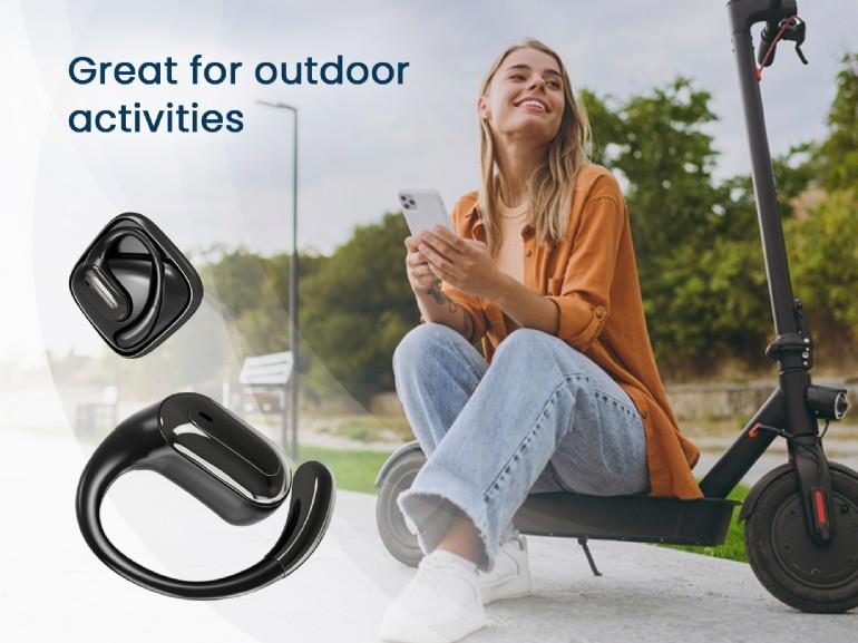 HEADSET BLUETOOTH OPEN EAR/TWS BLACK OWS-01-BK GEMBIRD