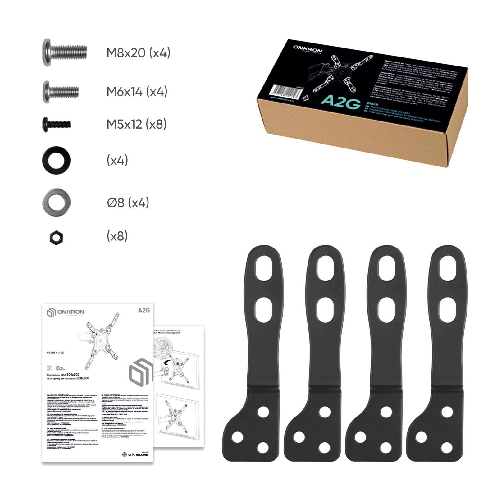 TV SET ACC VESA ADAPTER/A2G-B ONKRON