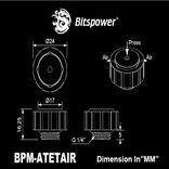 Bitspower Artemis manueller Luftauslass G1/4 inches AG - Arctic-white