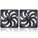 Noctua NF-A14X25 G2 PWM Sx2-PP chromax.black fan, LCP - black, 140mm , 2er-Pack