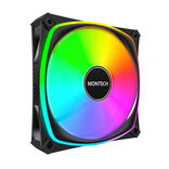 Montech AX120 PRO PWM fan, ARGB - 3er-Pack, 120mm, black