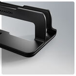 AXAGON STND-VB Vertikaler Laptop-Stnder, einstellbare Breite, Aluminium - black