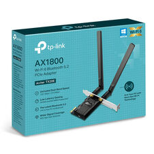 TP-Link Archer TX20E PCIe-WLAN-Adapter, AX1800 Wi-Fi 6, Bluetooth 5.2 - black