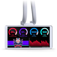 PHANTEKS Glacier One 360M25 LCD AiO-water cooling, 6-inches-Display - 360mm, white