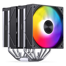 Jonsbo CA80 CPU-cooler, Dual-Tower, 2 x 120mm, PWM, ARGB - black