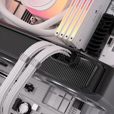 Corsair cable, Type 4, PCIe Power Connector, 8-pin (6+2), 650mm, einzeln ummantelt - white