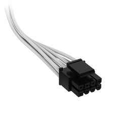 Corsair cable, Type 4, EPS/ATX12V, 8-pin (4+4), 750mm, einzeln ummantelt - white