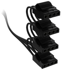 Corsair Premium Sleeved 4x 4-Pin-Molex-cable, for Typ-5-power supply - black