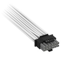 Corsair Premium Sleeved 12V-2x6 zu 12V-2x6-cable, Universal - white