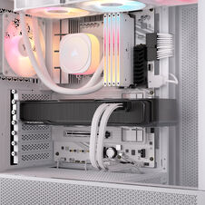 Corsair Premium Sleeved 12V-2x6 zu 2x 6+2-Pin-PCIe-cable, Universal - white