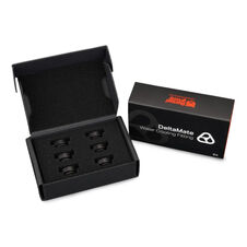 Thermal Grizzly DeltaMate Plug Verschlussstopfen, Messing, G1/4-Gewinde - black, 6er-Pack