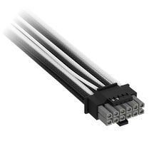 Corsair Premium Sleeved 2x 8-Pin zu 12V-2x6-cable, for Typ-4-power supply - black/white