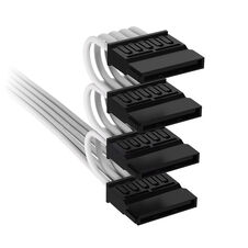Corsair cable, Type 4, SATA Power Connector, 405mm, 520mm, 635mm, 750mm, einzeln ummantelt - white