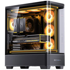 Jonsbo TK-5 case, Midi-Tower, ATX, Tempered Glass - black