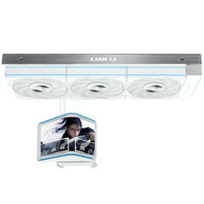 Lian Li HydroShift II OLED Curved 360 UNI FAN P28 AiO-water cooling, 360 mm, OLED-Display, P28-fan - white