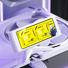 Jonsbo DS339 Mini Display, 3,39 inches IPS Bildschirm, USB Anschluss, kompakt - white