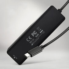 AXAGON HUE-C2C 2x USB3.2 Gen 1 + 2x USB-C 5Gbps Travel hub, USB-C power IN, with 19cm Type-C cable
