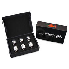 Thermal Grizzly DeltaMate redary Fitting - 90 Grad, Gloss Nickel, 6er-Pack