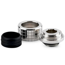 Thermal Grizzly DeltaMate Kompressions-Fitting, Messing - Gloss Nickel, HT14, 6er-Pack