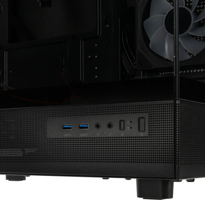 GSI SmartAssembly ARGB Glass Micro-ATX Case - 750W gold
