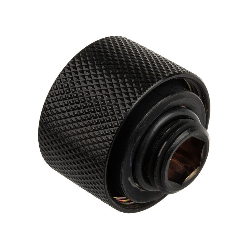 Alphacool HT Anschluss gerade G1/4 inches AG auf 16mm AD Hardtube - gerndelt, black