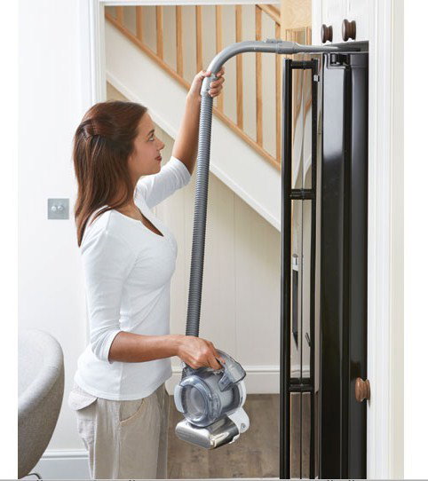 Black & Decker PD1820LF handheld vacuum Black, Chrome Bagless