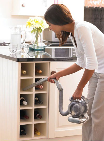 Black & Decker PD1820LF handheld vacuum Black, Chrome Bagless