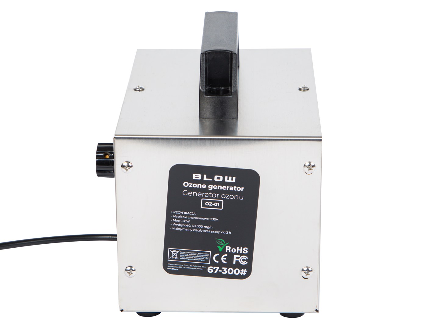 Ozone generator BLOW OZ-01 ozonator 60,000 mg/h 120W