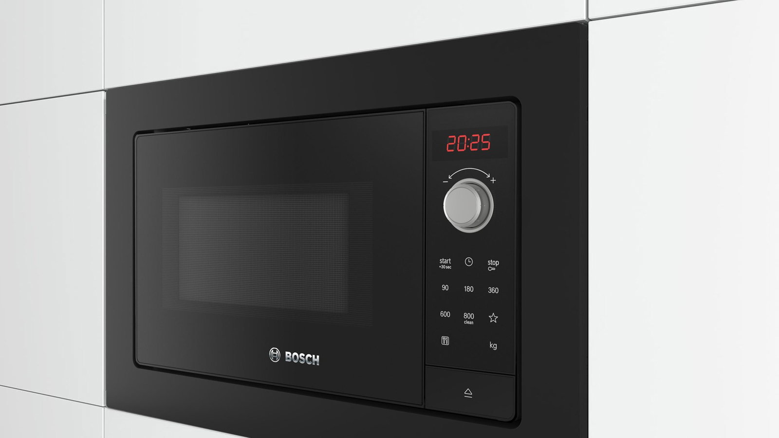 Bosch Serie 2 BFL623MB3 microwave Black Solo microwave Built-in 20 L 800 W