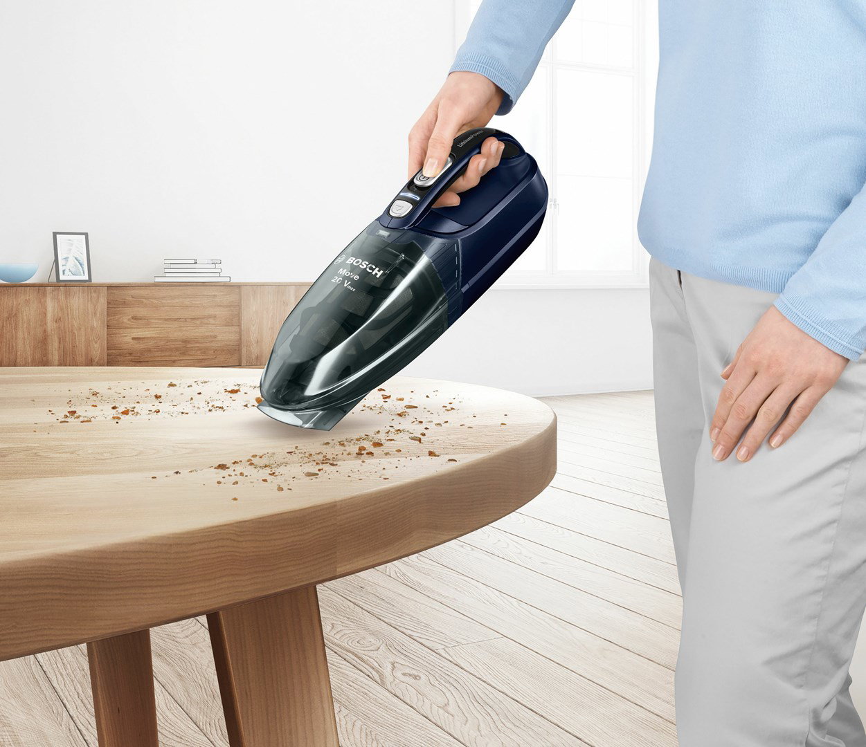 Bosch BHN20L handheld vacuum Black, Blue