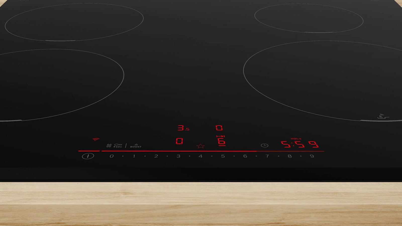 Bosch Serie 6 PIE631HB1E 60 cm 4-zone black built-in induction hob